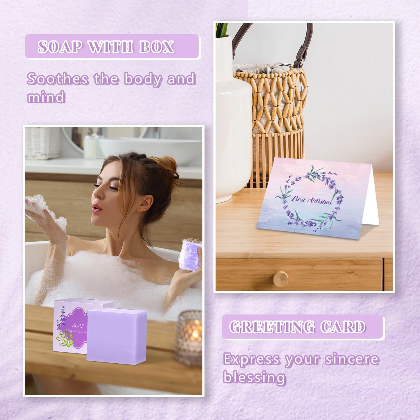 Gifts for Women, Spa Self Care Get Well Soon Gifts with Gua Sha Facial Tools, Thank You Gift for Wife, Coworkers, Friends, Gift