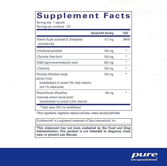 Pure Encapsulations Emotional Wellness | Support for Occasional Stress* | 120 Capsules