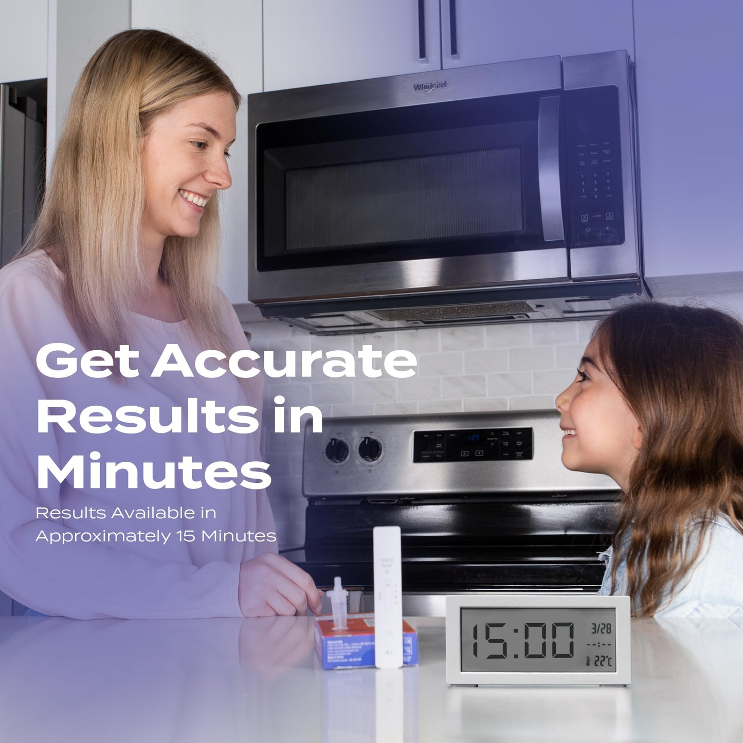 SpeedySwab COVID-19 and Flu A&B, 3-in-1 Antigen Rapid Combo Test, Results in 15 Minutes, FDA Authorized, At-Home Flu and COVID Test Kit, Easy to Use Nasal Swab (2 Pack)