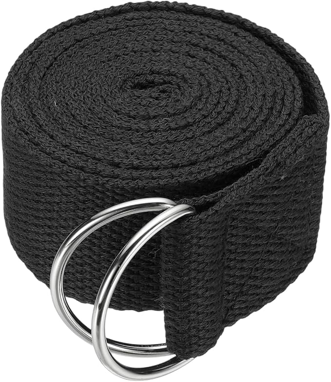 YELARXI Yoga Strap for Stretching, Athletic Stretch Band with Adjustable Metal D Ring Buckle Yoga Bands