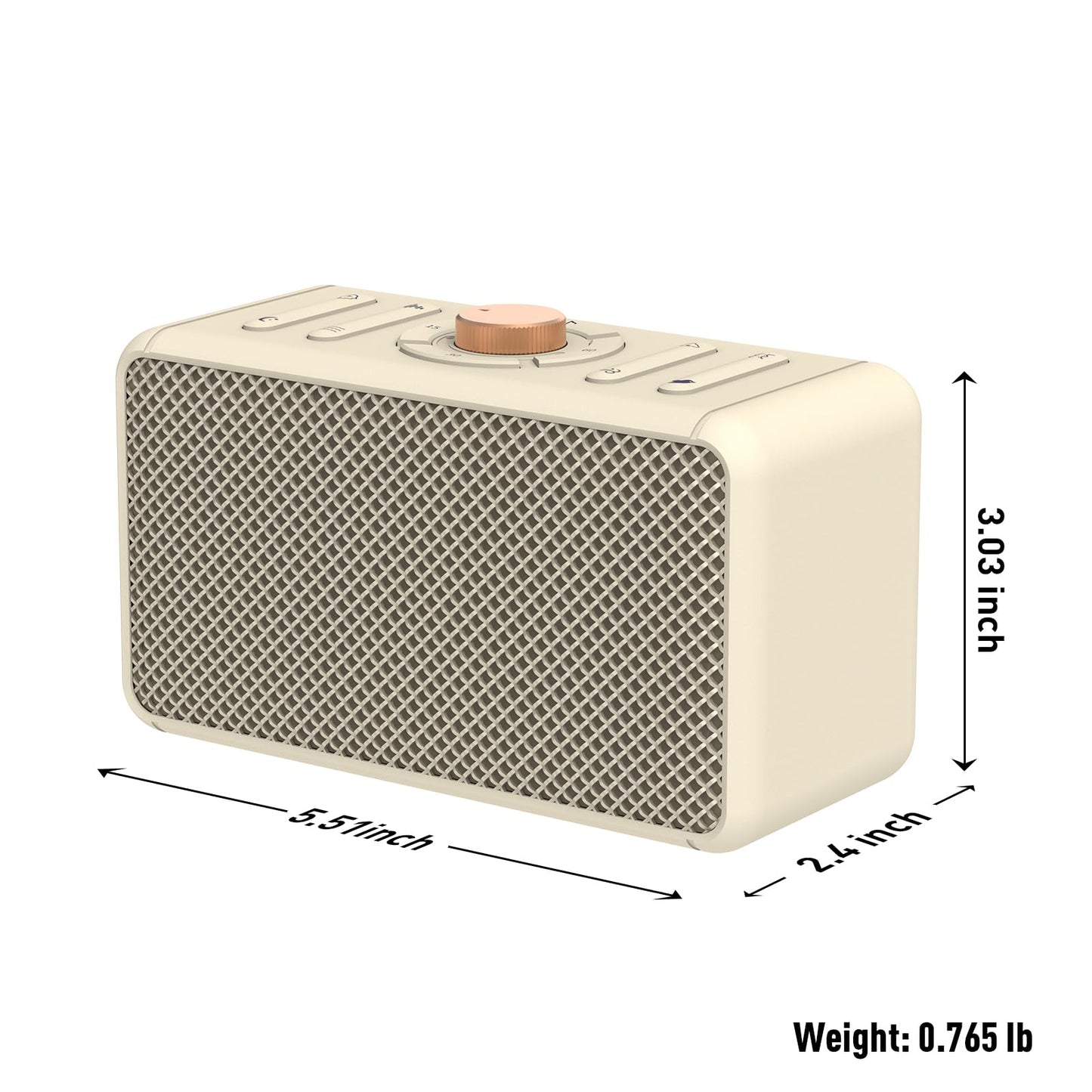 ZOWEETEK Sound Machine with 10 Exclusive Songs, White Noise Machine with 8 Natural Soothing Sounds, Memory and Timer Function, Work of 20 hours, Portable Sleep Sound Machine for Adults, Baby,Kids,Yoga
