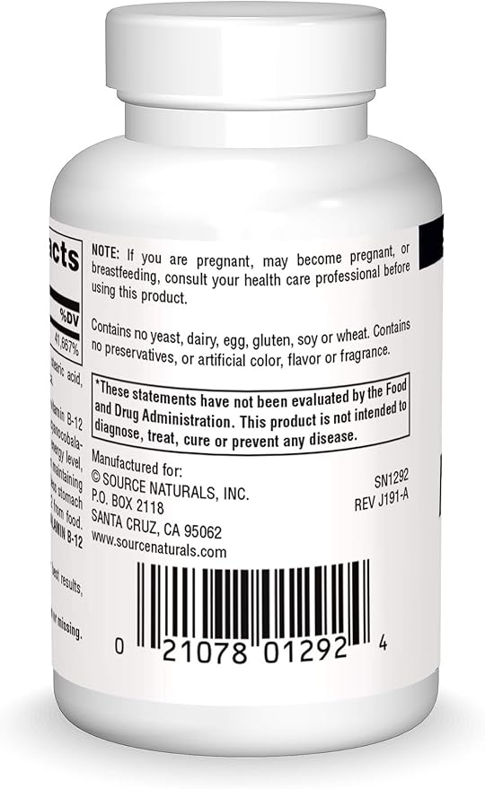 Source Naturals B 12 60 Tb Methylcobalamin - 60 CT