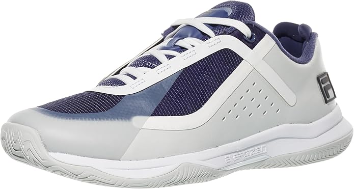 Fila Volley Burst 2 Mens Pickleball Shoes - Dawn Blue/Gray/D Medium / 9.5