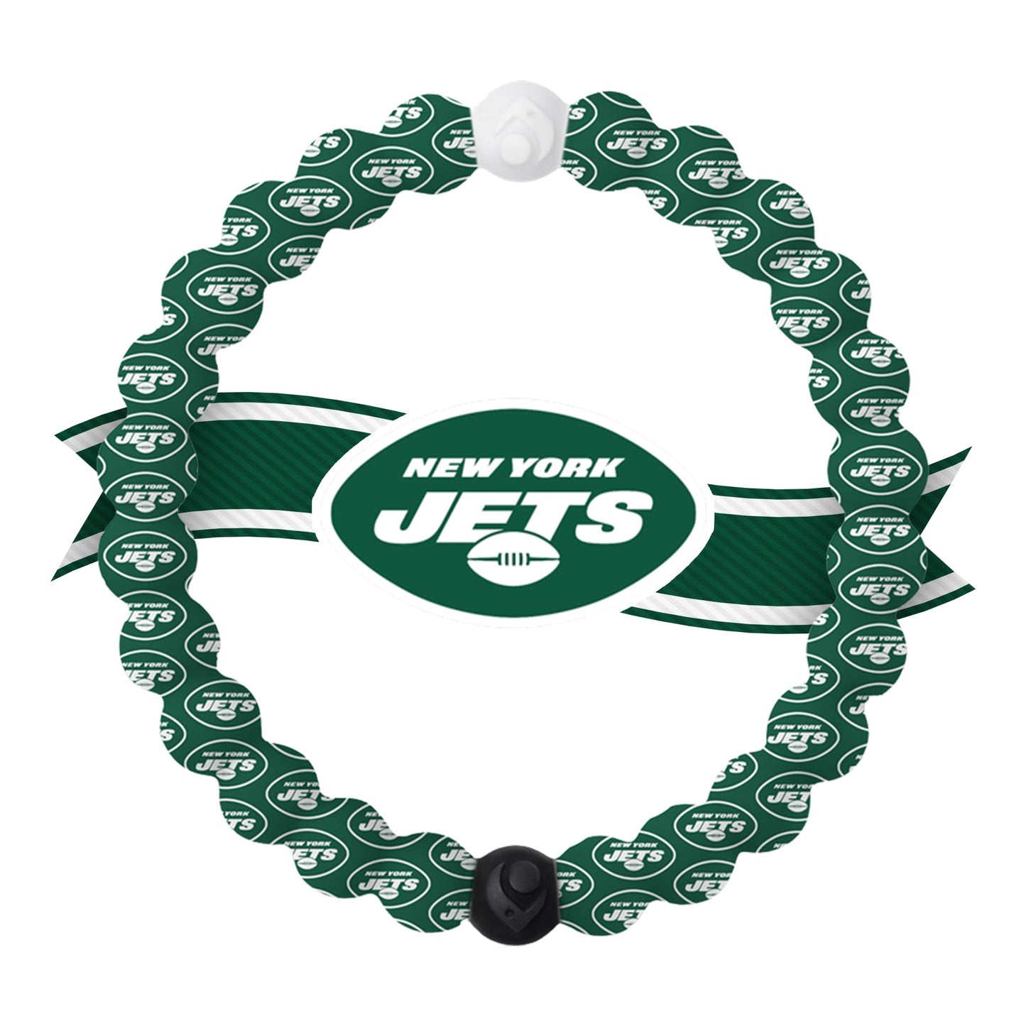 Lokai Silicone Beaded Bracelet for Men & Women, NFL Football Collection - New York Jets, Medium - Silicone Jewelry Fashion Brace