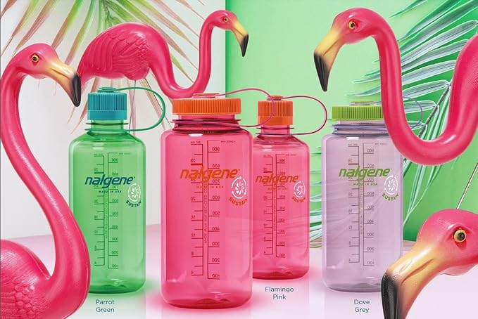 Nalgene Sustain Tritan BPA-Free Water Bottle Made with Material Derived from 50% Plastic Waste, 32 OZ, Wide Mouth