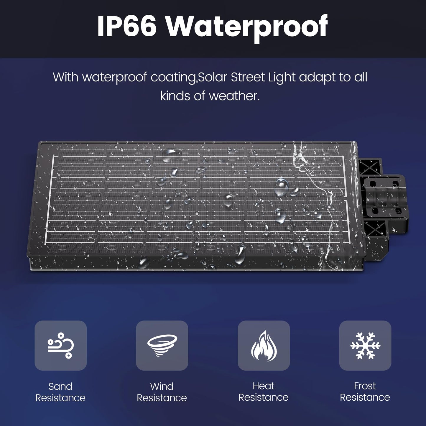 Qoeudd Solar Street Light, 12000W Ip66 Waterproof Flood Light, 600000Lm, Remote Control For Outdoor Courtyard/Garden/Yard