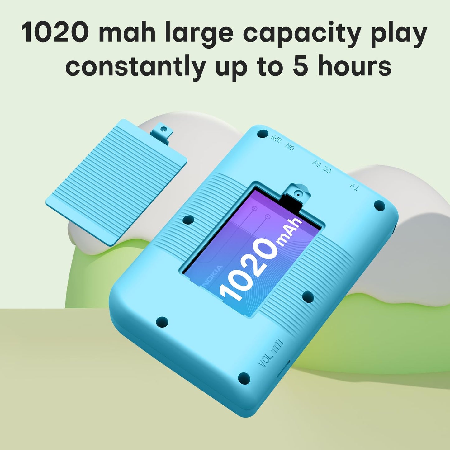 Retro Handheld Game, 3.0 inch LCD Screen Portable Gaming, 1020mAh Rechargeable Battery, Mini Electronic Gaming Player Xmas Birthday-Blue