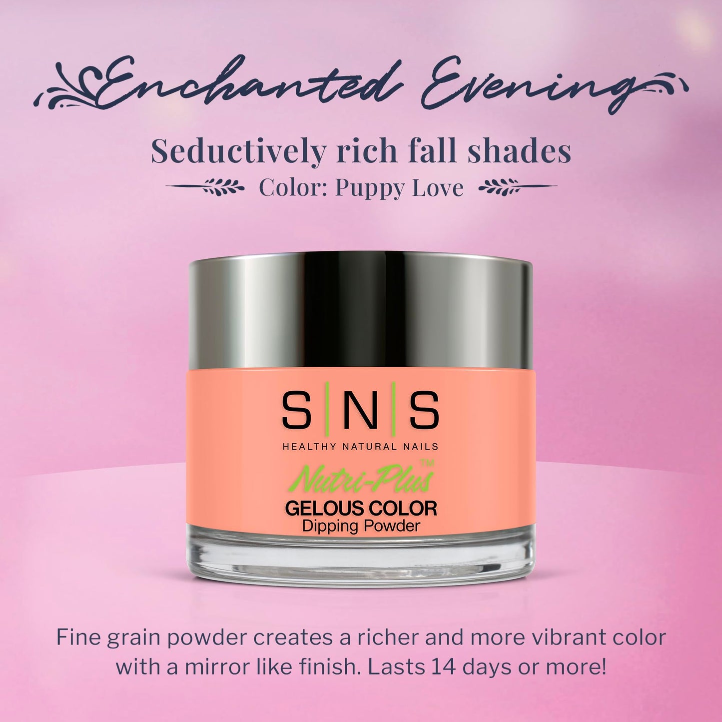 SNS Nail Dip Powder, Gelous Color Dipping Powder - Puppy Love (Brown/Beige), EE19 - Long-Lasting Acrylic Nail Color & Polish Las