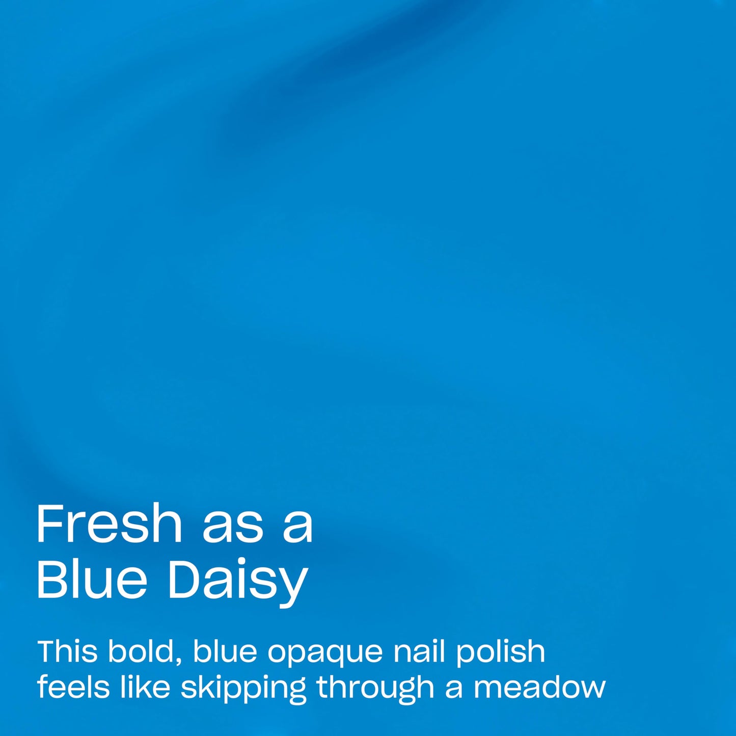 OPI Nature Strong Fresh as a Blue Daisy | Opaque Dark Cool Blue Crme Natural Origin Nail Polish LE | Plant Based, Vegan, Cruelty
