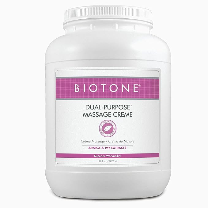 BIOTONE Dual-Purpose Massage Crème with Arnica and Ivy Extracts, Pure Ingredients, Effortless Glide, Luxurious Feel, More ...