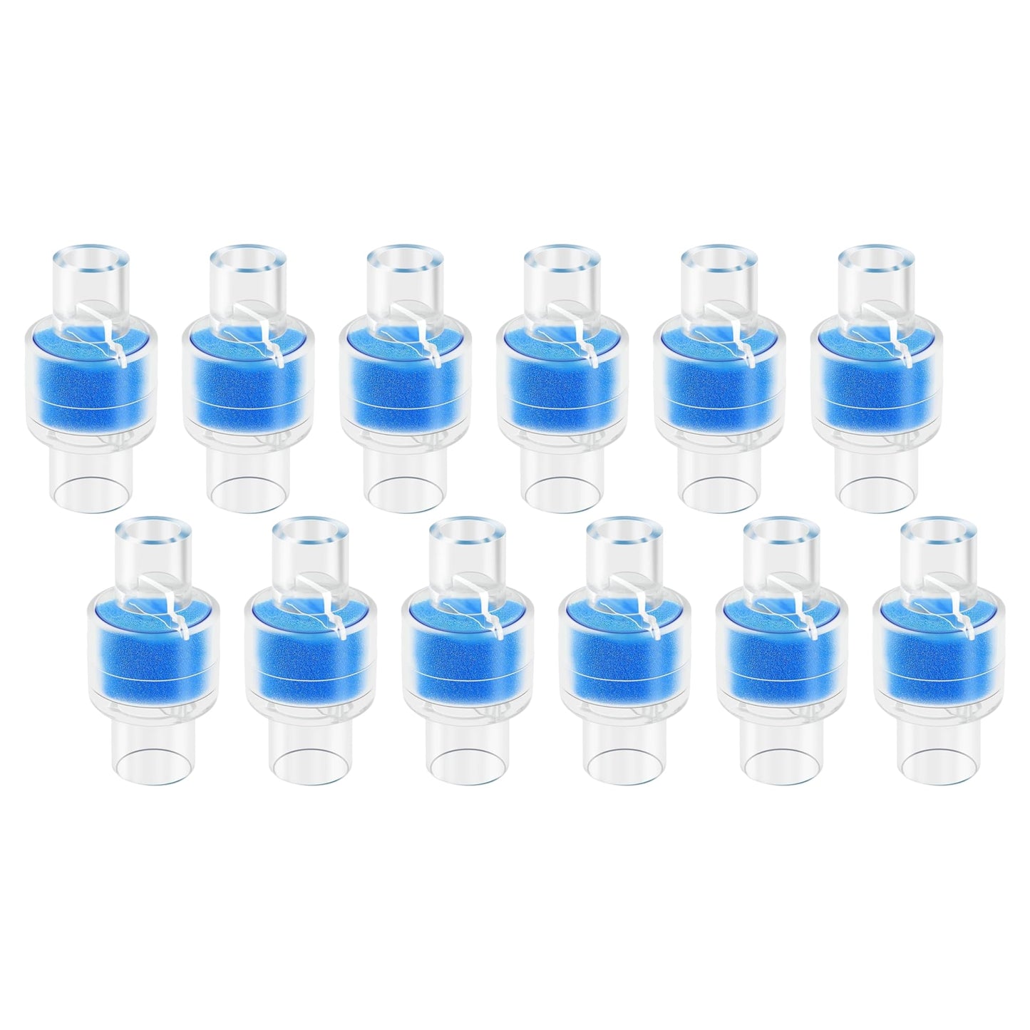 Update Packaging Universal Heat Moisture Exchanger/Exchange Filter Replacement for Z1, Z2 HME Humidification Solution Filter Fit 22mm Diameter Tubing-12 Pack, Individually Sealed Packaging LUXRILIX