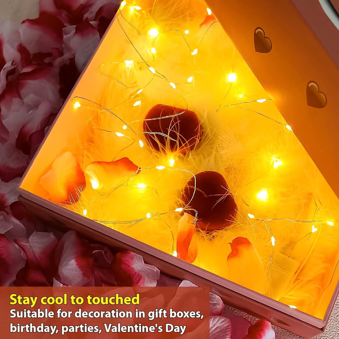 Hxweiye 6 Pack Battery Operated Fairy Lights, 7Ft 20Led Warm White Mini Firefly Lights For Mason Jars, Party, Wedding, Halloween