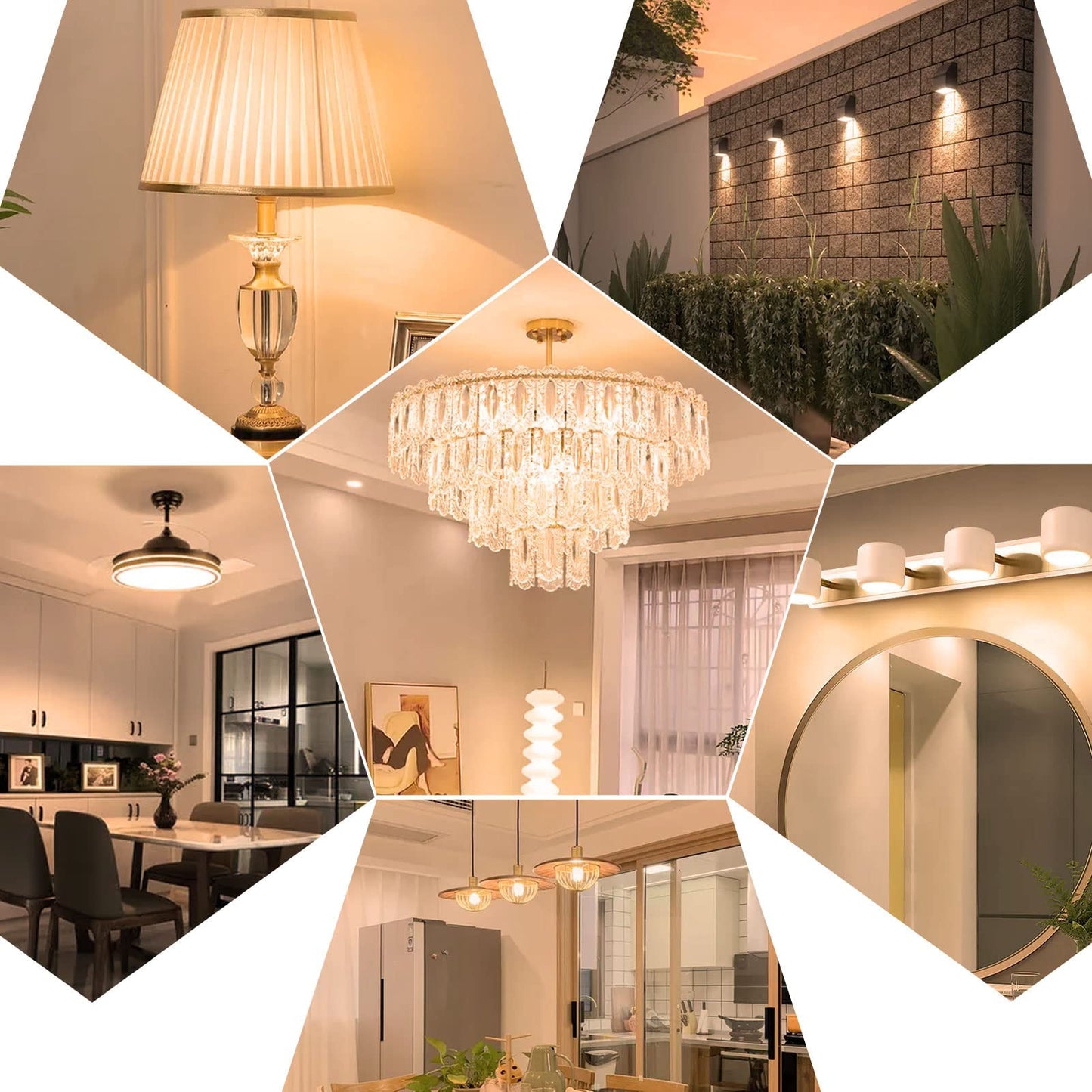 Lflampon Led Light Bulb 3000K Warm White Candelabra E12 Base Lightbulbs 110V 3W G14/G45 Small Bulbs 25W Equivalent 260Lm Vanity And Ceiling Fan Chandelier Landscape Lighting 2-Pack Non-Dimmable