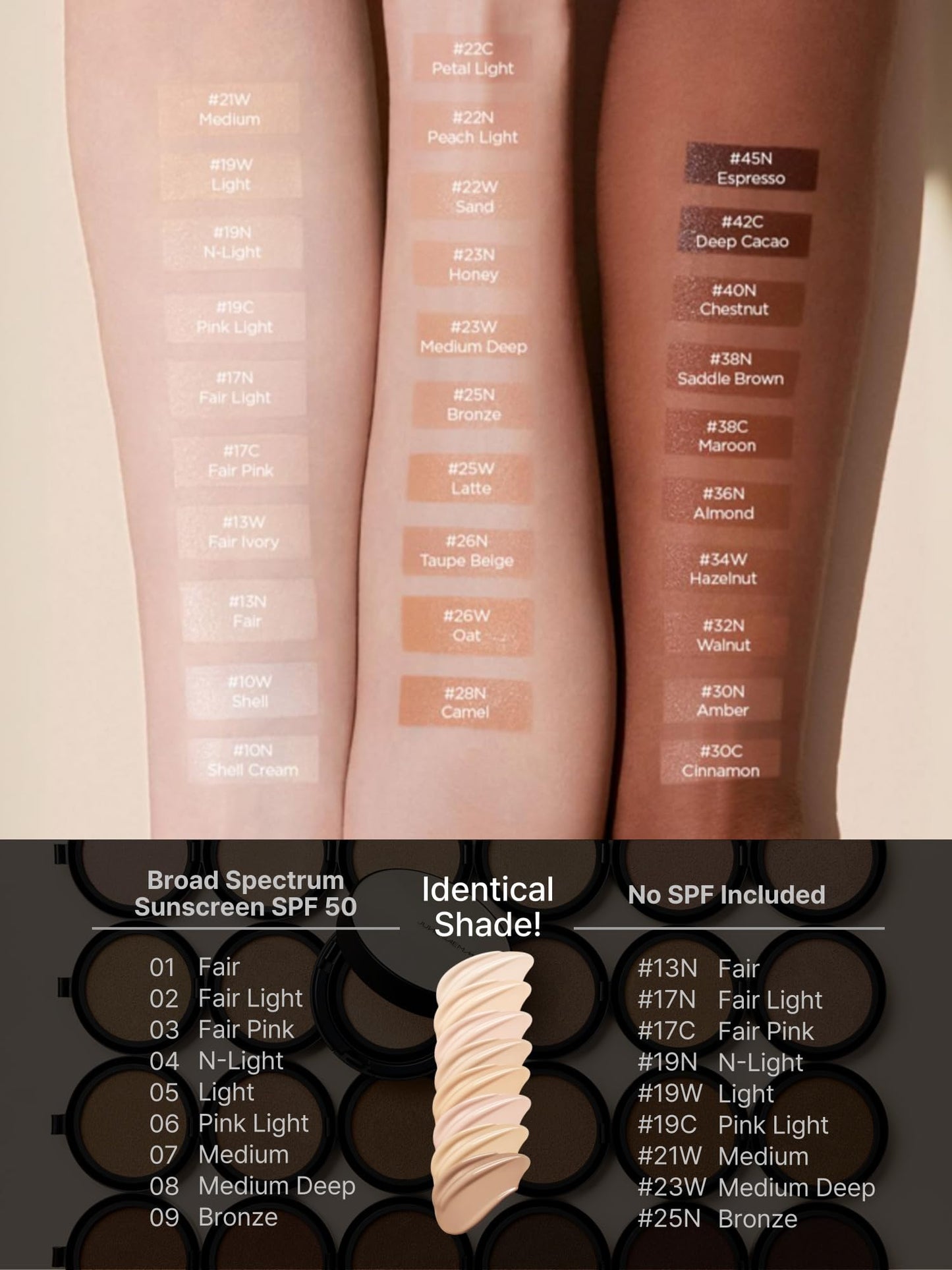 [JUNGSAEMMOOL OFFICIAL] Essential Skin Nuder Cushion (09 Bronze) | Refill Only | Natural Finish | SPF50 Broad Spectrum | Makeup