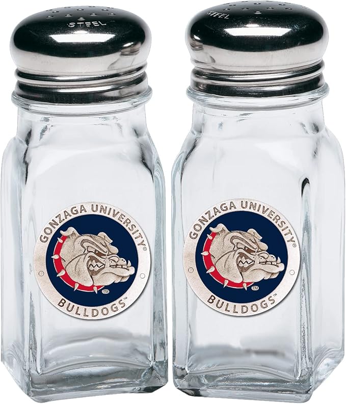 Heritage Pewter Gonzaga Salt and Pepper Shaker Set of 2 Bottles | Expertly Crafted Pewter Glass