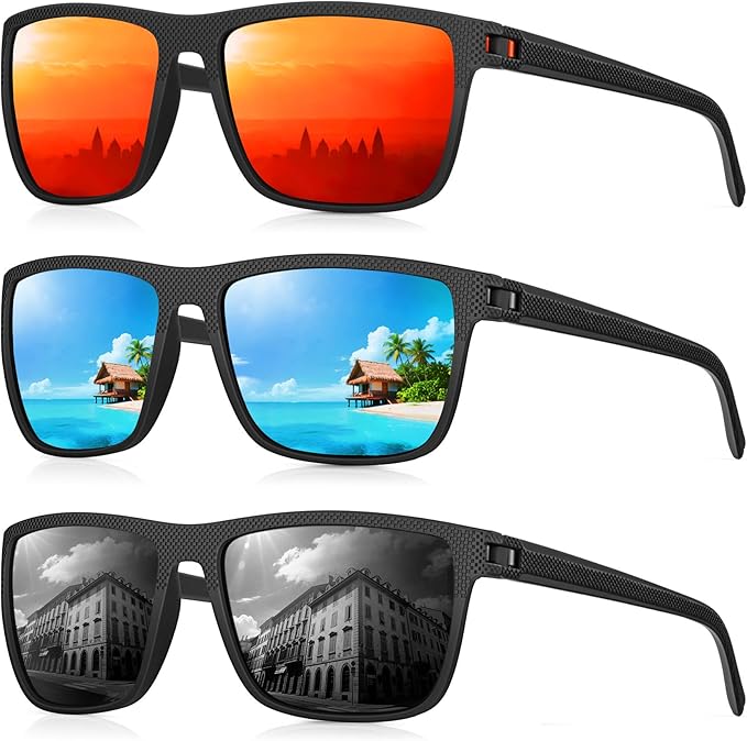 CIFOYA Sunglasses-Men Polarized Mens Sunglasses: Classic Women Sun Glasses UV Protection for Fishing Driving Golf