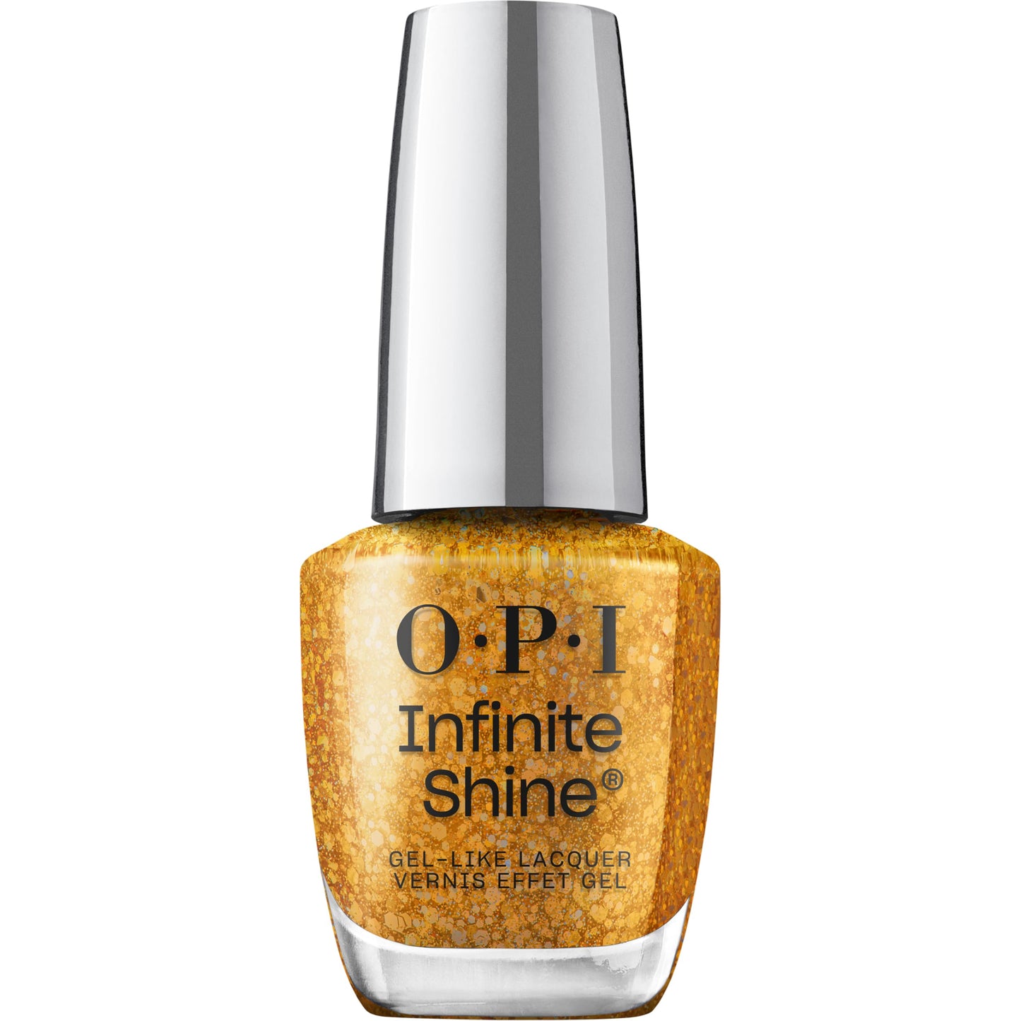 OPI Infinite Shine Your OPIness | Jelly Bright Gold Glitter Long Wear Gel Like Nail Polish | Make 'Em Jelly! Collection | Summer