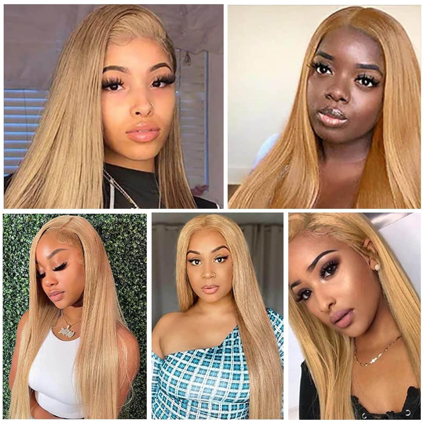 Lagalaga Bundles Human Hair 24 26 28 Inch Straight Brown 27 Color Human Hair Bundles Unprocessed Brazilian Virgin Hair Quick Wea