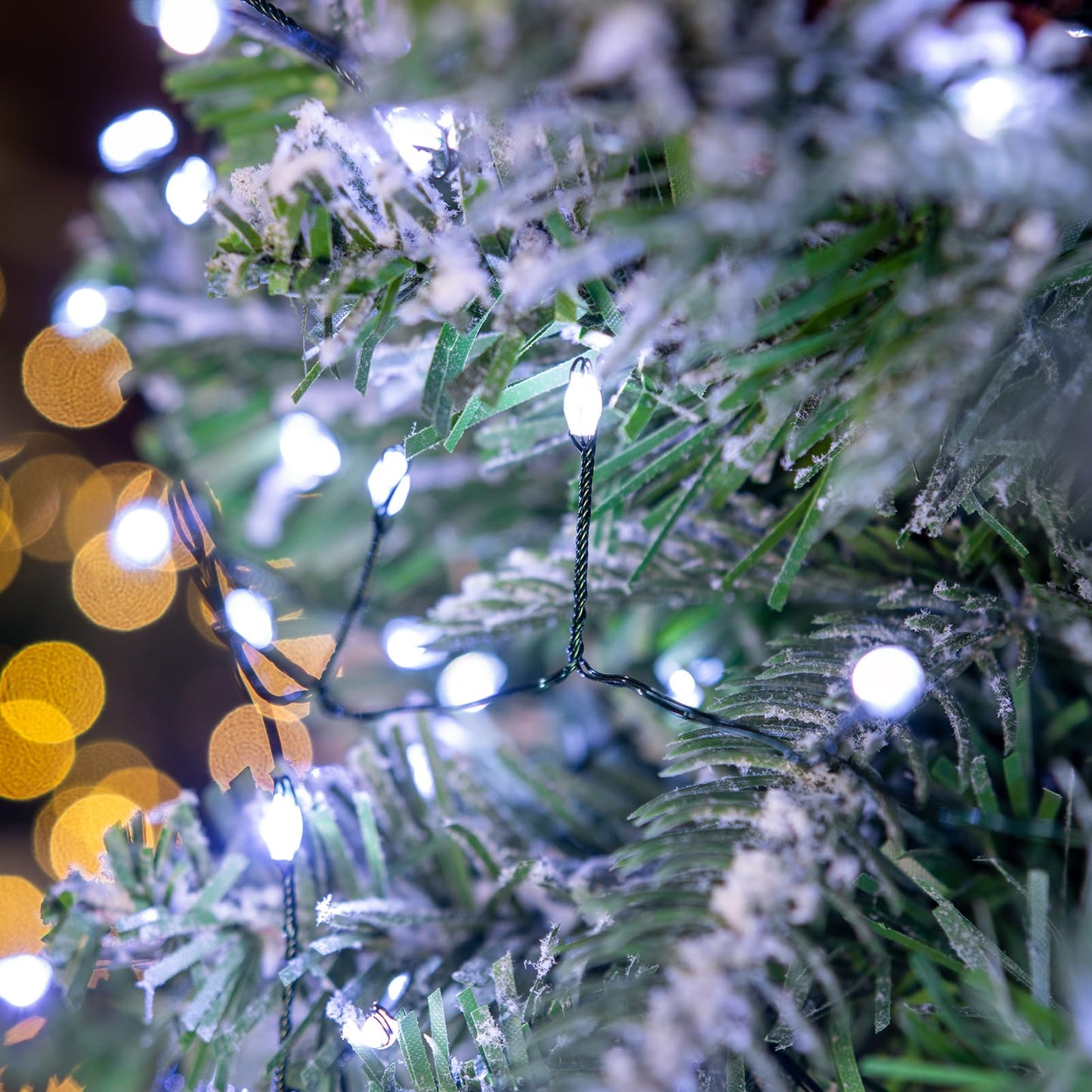 Zeluxdot Fire er Fairy Lights, 20Ft 200 Leds, Waterproof Cool White Twinkle Lights With Remote For Indoor/Outdoor Decor
