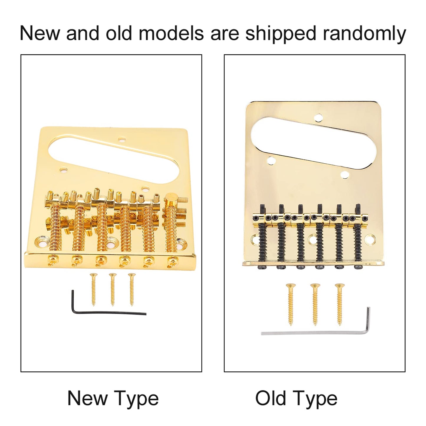 6 Saddle Guitar Bridge Single Coil Pickup Slot, Standard Series Telecaster Bridge Assembly Pre-Wired Control Plate For Electric