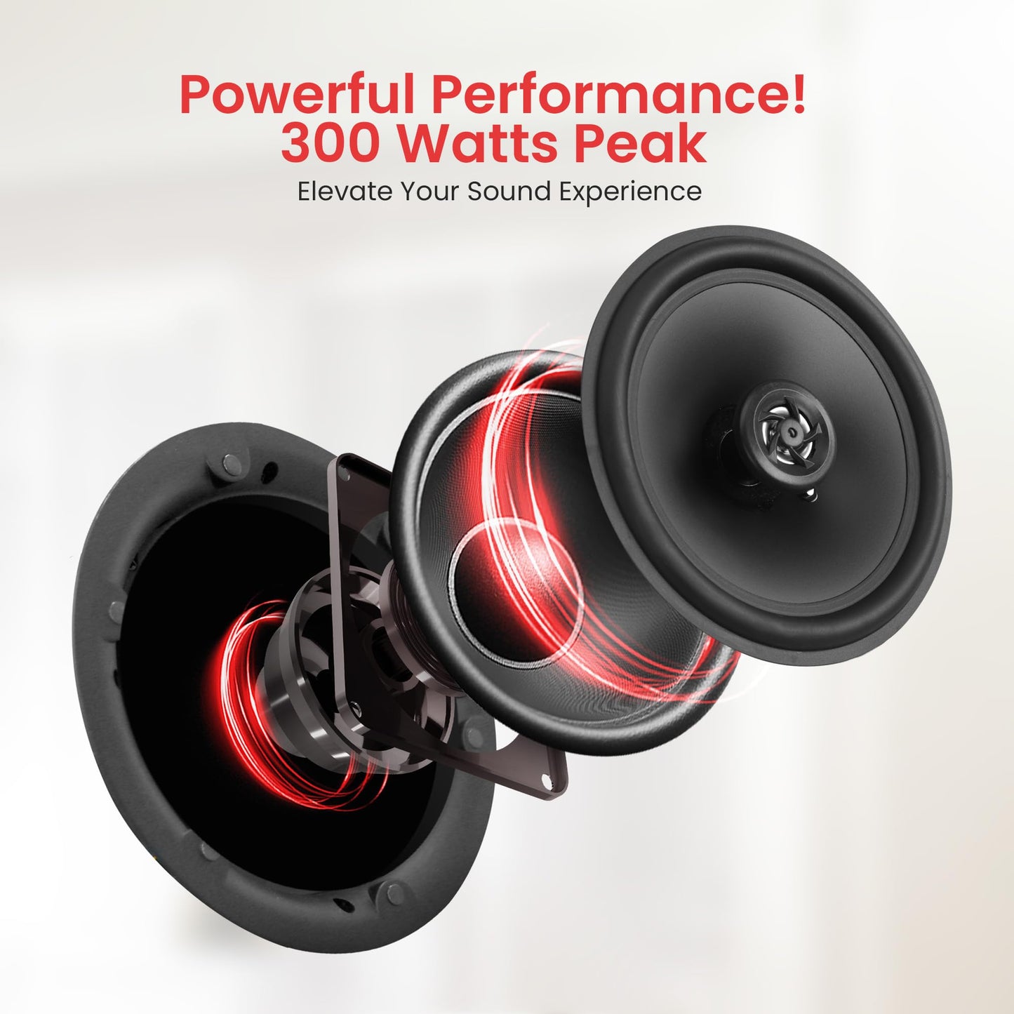 Pyle 6.5    Ceiling Speaker Set - 2-Way Full Range Speaker (Pair) Built-In Electronic Crossover Network In-Ceiling Mount Design