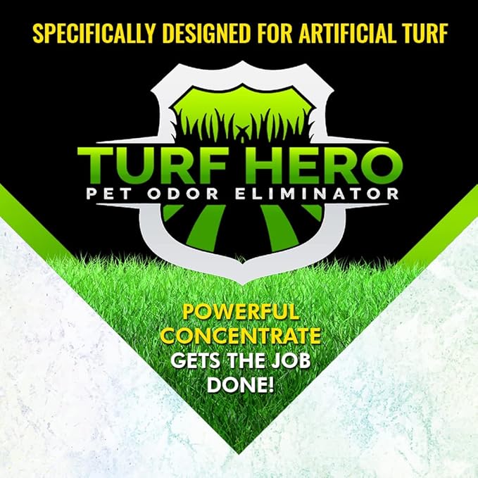 Pet Odor Eliminator For Artificial Turf | Powerful Bio-Enzymatic Formula Targets the Most Offensive Odors On All Surfaces | 1 Gallon