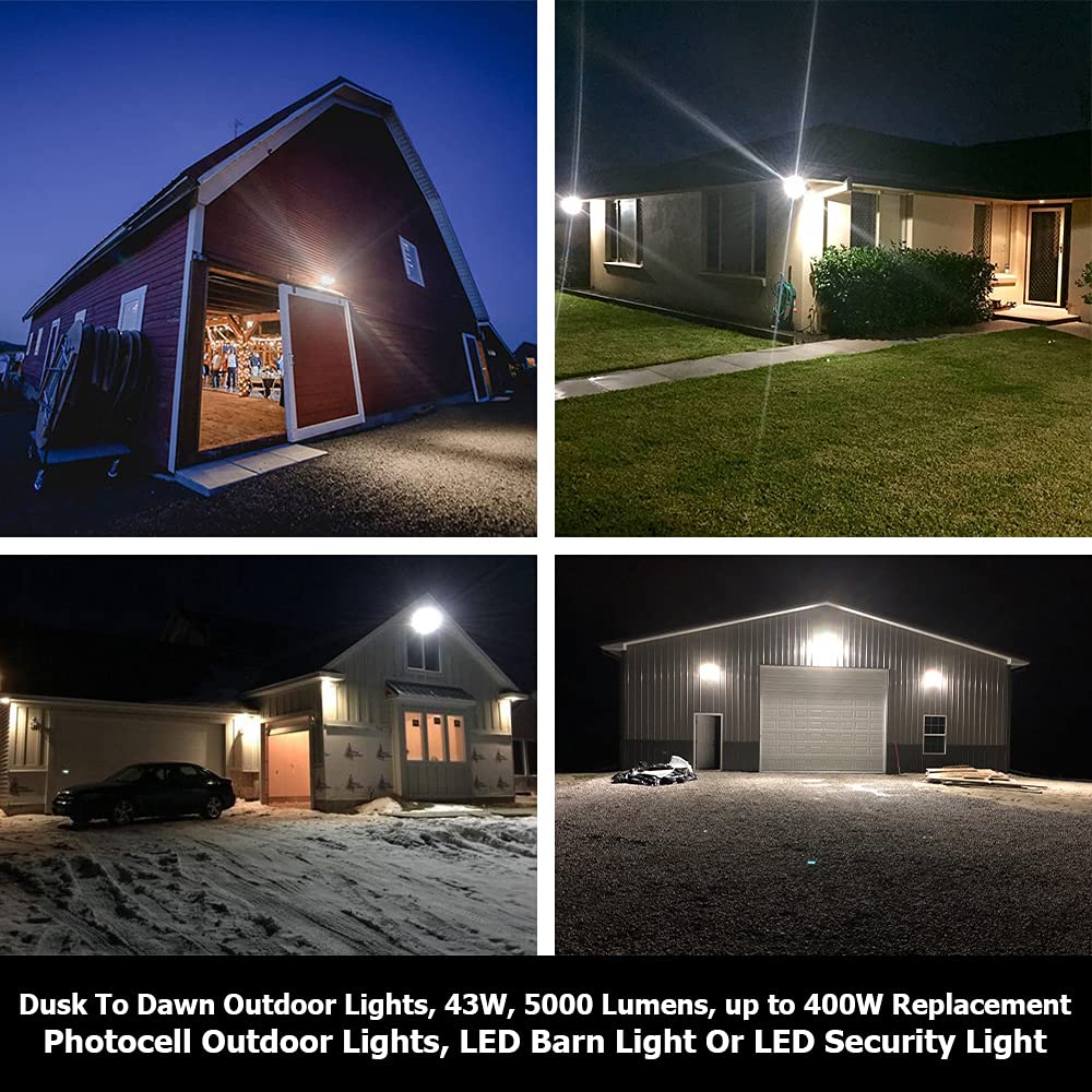 high-standardxcel 43W Led Barn Light - 5000Lm, 5000K Daylight, Dark Bronze, Waterproof, Model Efmg443W12V50Kdp1A