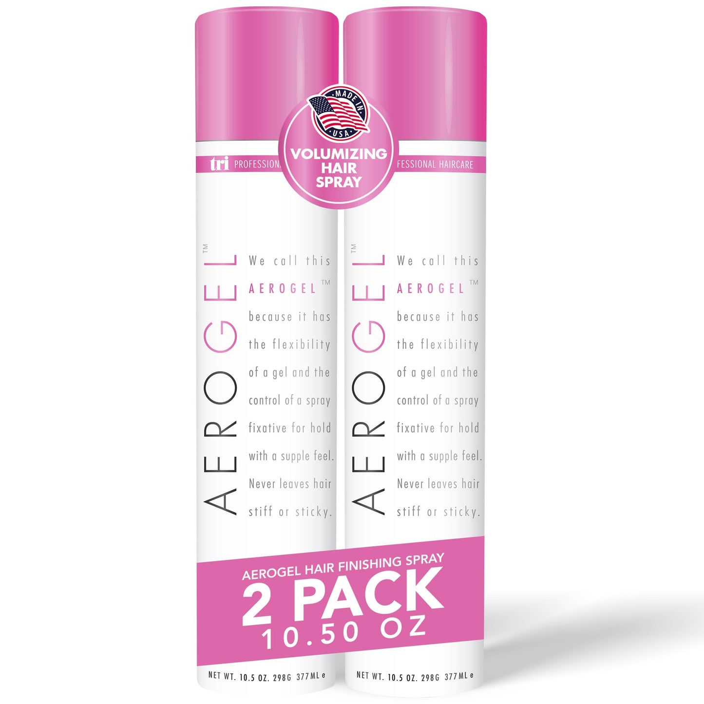 TRIDESIGN Aerogel Hairspray - Strong Hold Hair Finishing Spray for Volumizing & Control, Flexible Styling for All Hair Types, No