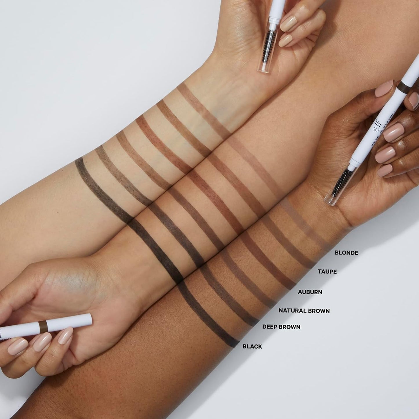 e.l.f. Instant Lift Brow Pencil, Dual-Sided, Precise, Fine Tip, Shapes, Defines, Fills Brows, Contours, Combs, Tames, Auburn, 0.006 Oz