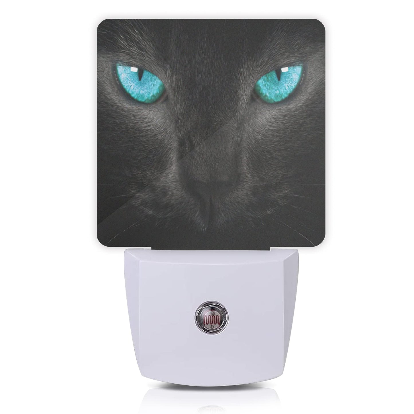 Oeaskly Cat Night Light Black Cat Eye Plug-In Night Lights With Dusk-To-Dawn Sensor For Girlfriend/Boyfriend Gift Sleep Friendly Lamp For Bedroom  Bathroom And Living Room 0.5W