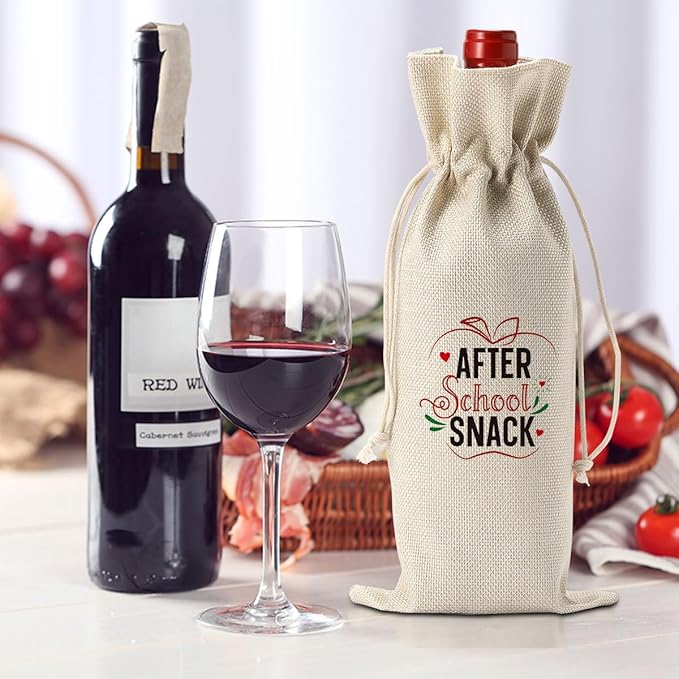 Teacher Appreciation Gifts for Women Men Teacher Thank You Gifts from Student Teacher Retirement Gifts Christmas Gifts Birthday Gifts for Teachers End of the Year Teacher Gifts Teacher Gifts Wine Bag