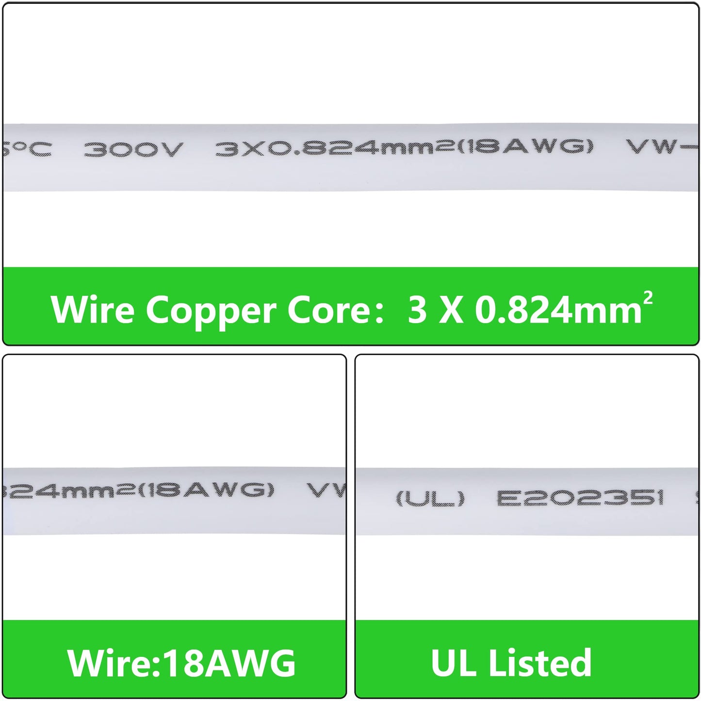 Sinloon T5 T8 Led Connecting Wire - 10Ft Linkable Cable For Ceiling Lights, Daylight Integrated Tube, Model 601263204046