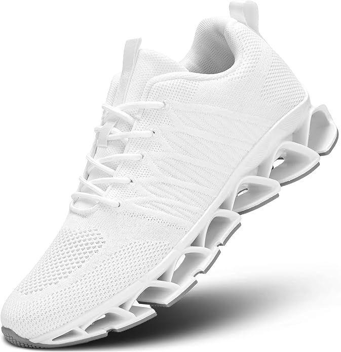 Mens Running Walking Shoes Lace-up Blade Tennis Casual Fashion Sneakers Comfort Non Slip Work Sport Athletic Trainers