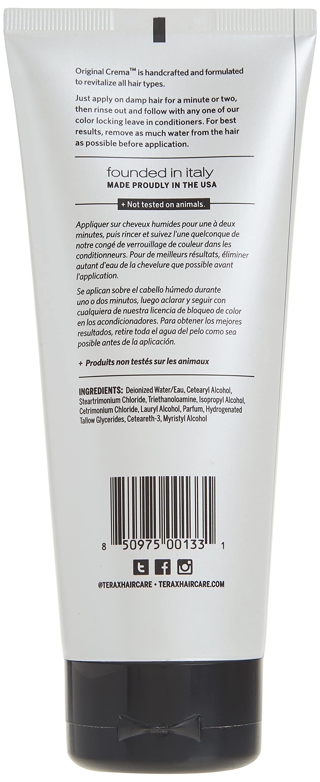 Terax Crema Original Moisturizing Daily Conditioner for Unisex, 6.7 Ounce