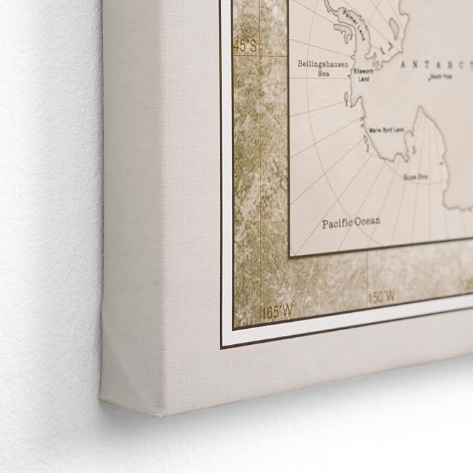 Canvas World Map with Cork Pin Board - English Lettering - Decorative Wall Decoration for All Rooms - Canvas Pictures with World Map Motif (150x100 cm, Pattern 20)