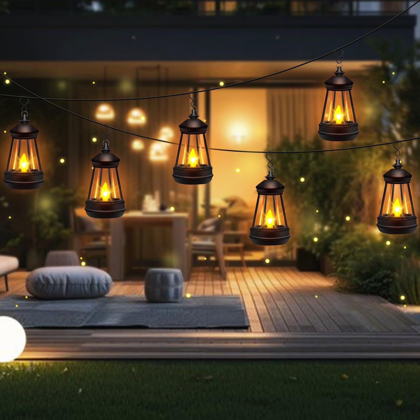 Mini Solar Lantern Lights Replacement For Outdoor Statue  Small Hanging Lantern Replacement  Waterproof Garden Decor Outdoor Lighting Decorative Lights For Yard Patio Lighting  Warm White  1 Pack
