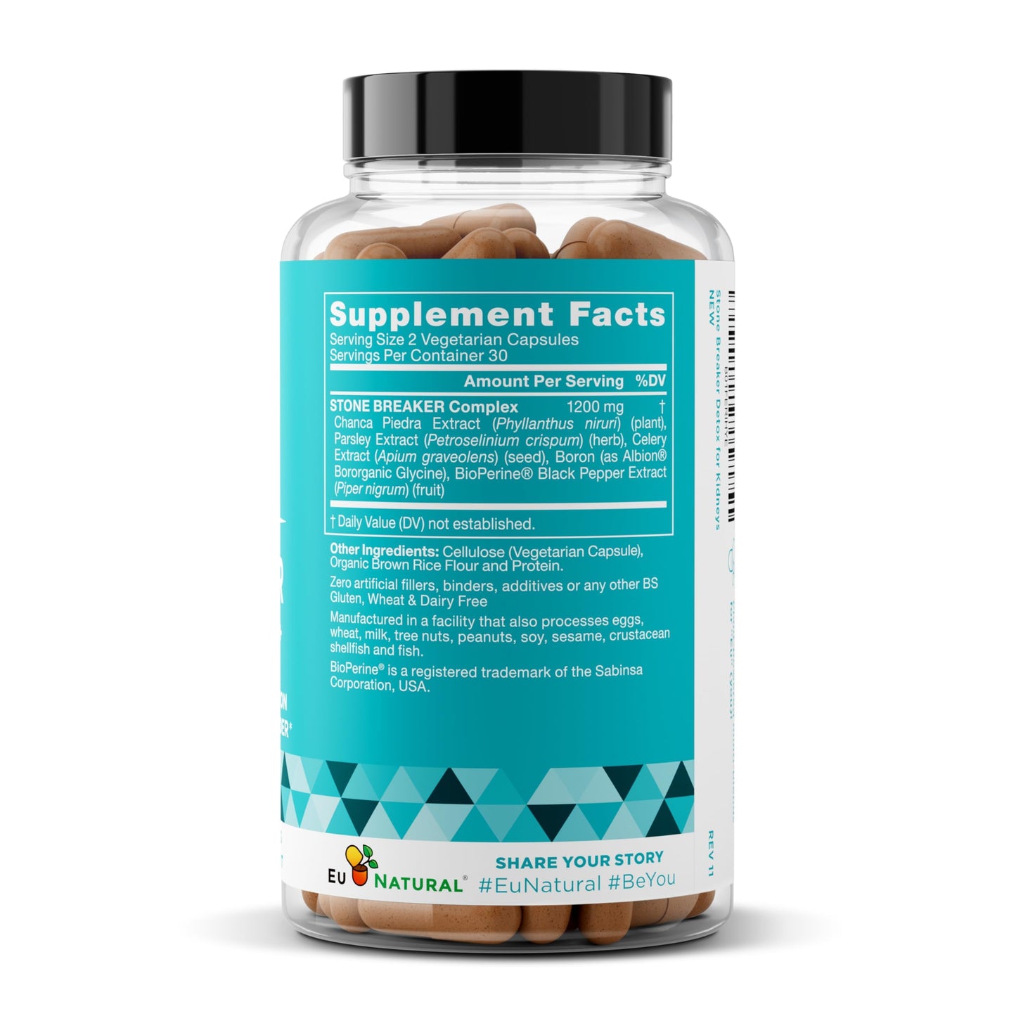 Chanca Piedra Stone Breaker - The Original Stone Breaking Formula with Celery Seed & Parsley - Supports Kidney, Gallbladder & Urinary Tract Cleansing to Help Flush Impurities - 60 Vegetarian Capsules