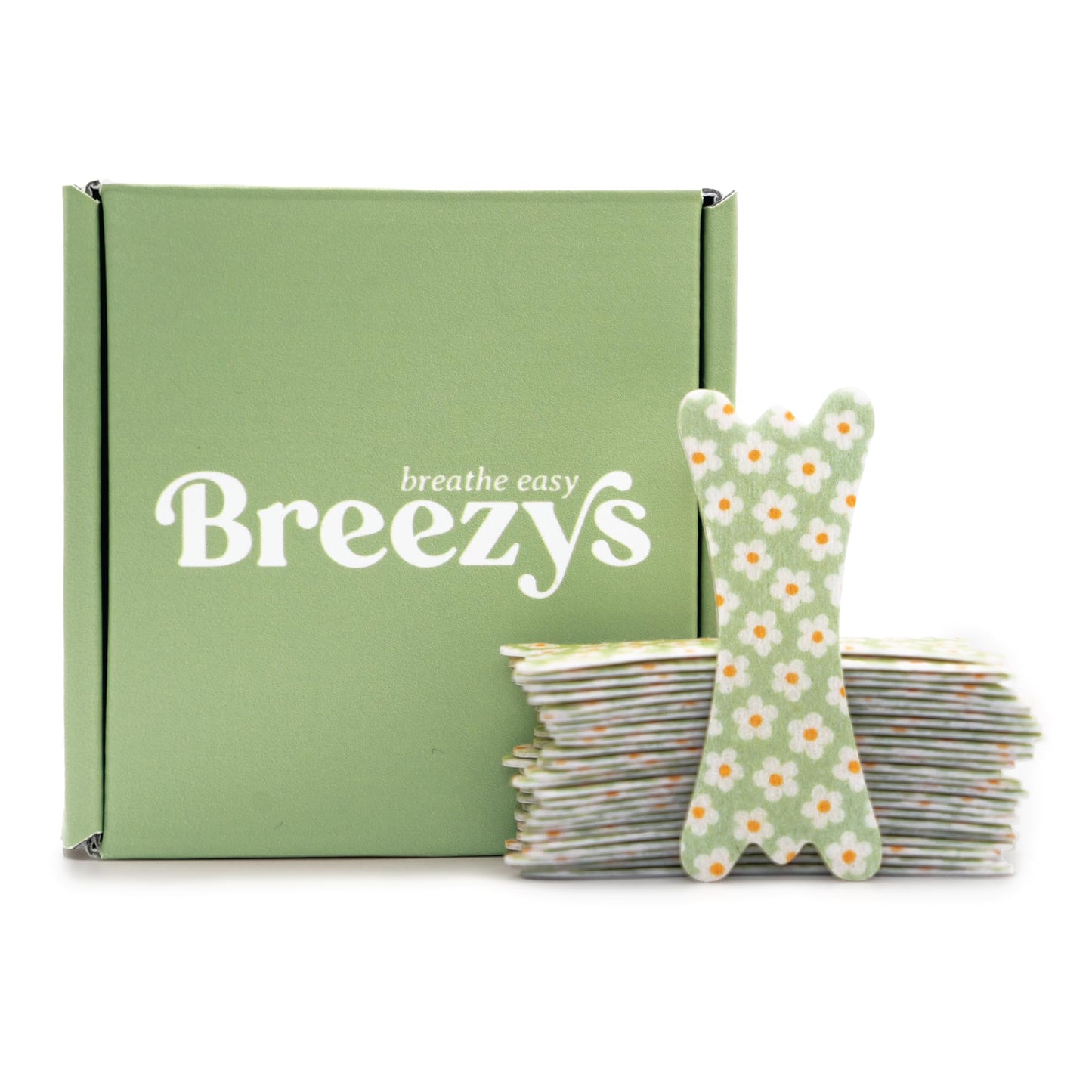 Breezys Nasal Strips for Snoring and Better Sleep – Extra Strength Nose Strips for Nasal Congestion Relief, Stylish & Comfortable Fit, Night time Nasal Tape for Women & Men – 25 Ct