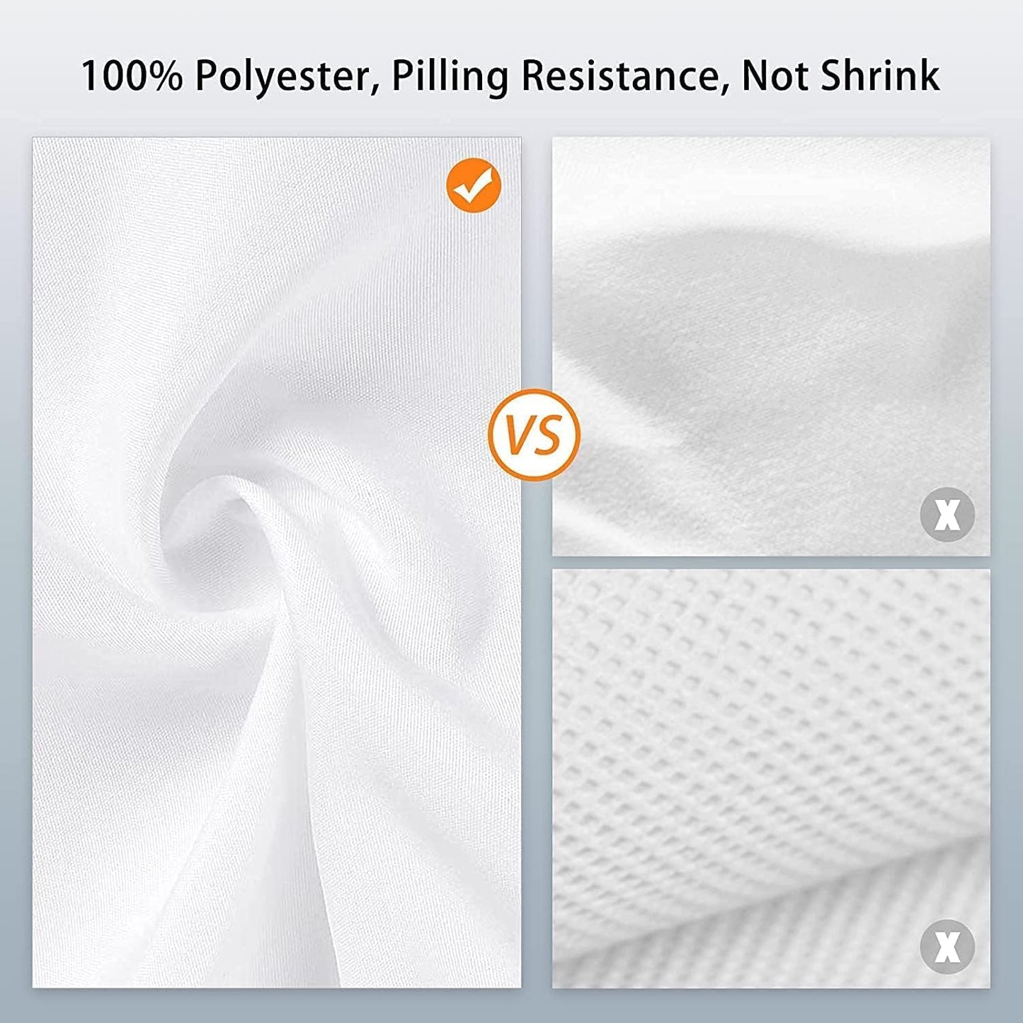 Vevelux 12X10 Ft White Backdrop Background For Photography, 100% Polyester Photo Booth Backdrop Foldable Washable White Screen F