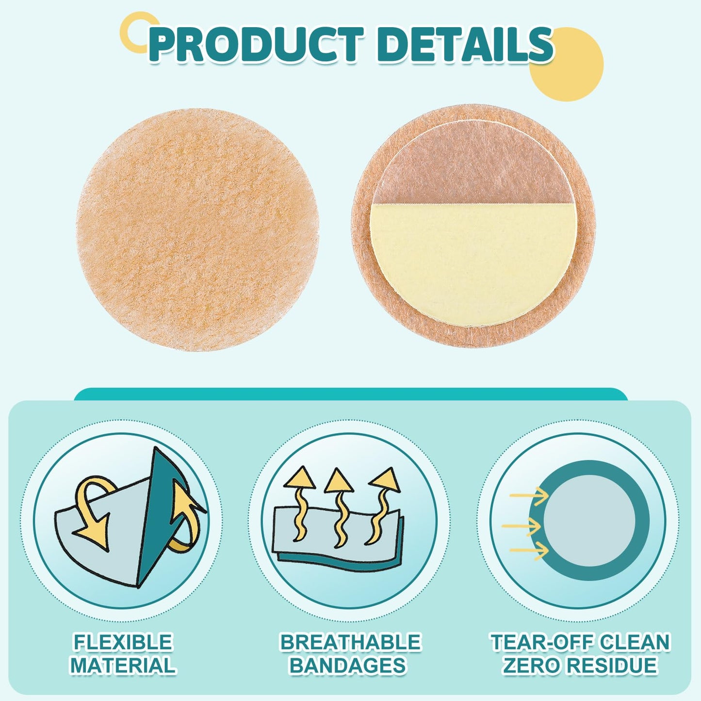 Nuanchu 30 Pair Gentle Adhesive Grip Tubing Skin Fixation Gentle Adhesive Grip Nasal Cannula System Beige Adhesives Pads for Secure Cannula Tubing Hold Skin Friendly CPAP Oxygen Accessories