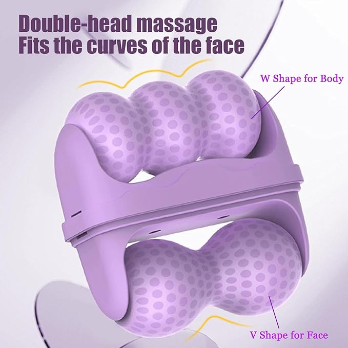 Ice Roller for Face Women - 2 in 1 Facial Ice Roller for Face & Eye Puffiness Relief, Facial Skin Care Tools for Face Massage, Body Minor Cold Compress - Ice Globes for Face