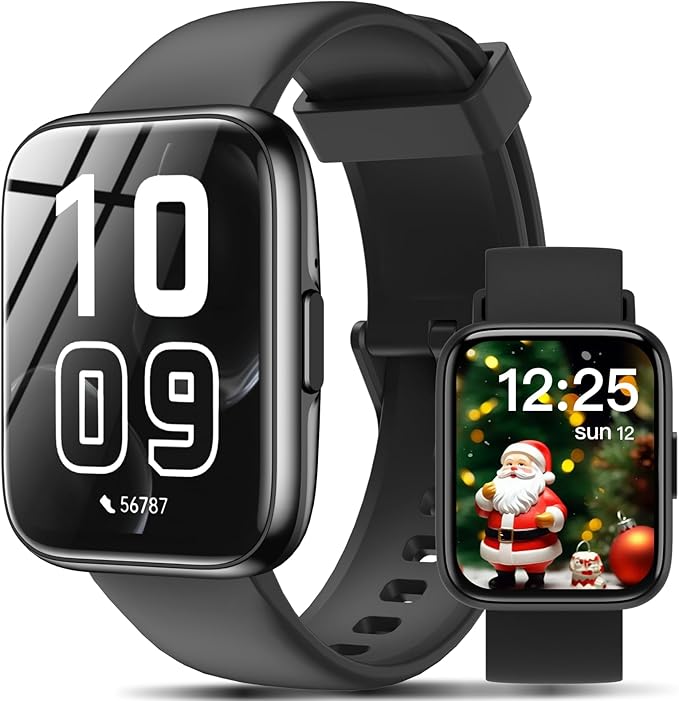 Smart Watch with Alexa Built-in, 1.83" HD Touchscreen Fitness Tracker with Bluetooth Calling, 120+ Sports Modes, Heart Rat...