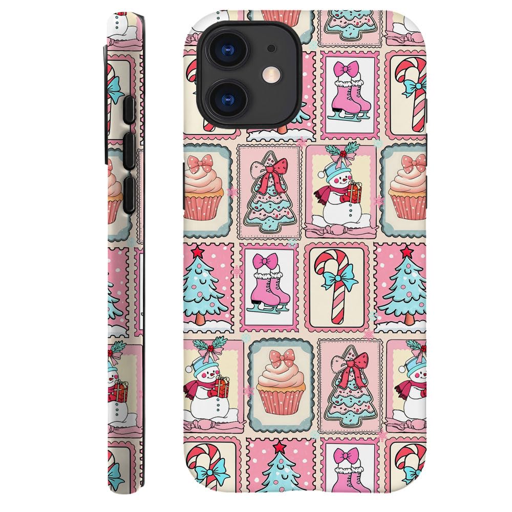 DAIZAG Case Compatible with iPhone 11,Durable Shock Protection Cover for Girl Women,Christmas Tree Cute Snowman