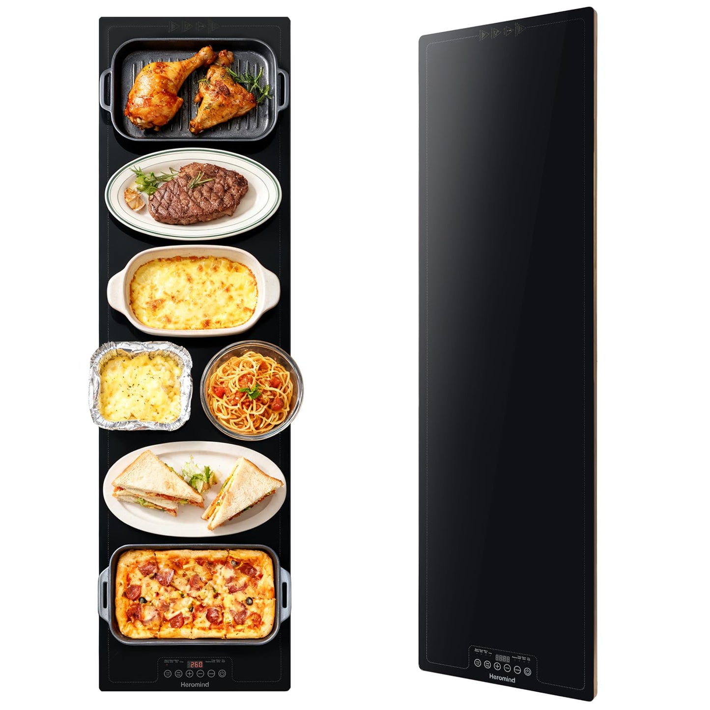 Electric Warming Tray,Extra Large Food Warming Mats with Temp-Settings & Timmer,Full Surface Heating Electric Food Warmer Mat Keep Food Warm at Buffet, Party, Sabbath, Daily Use (XXXL(47 * 14"))
