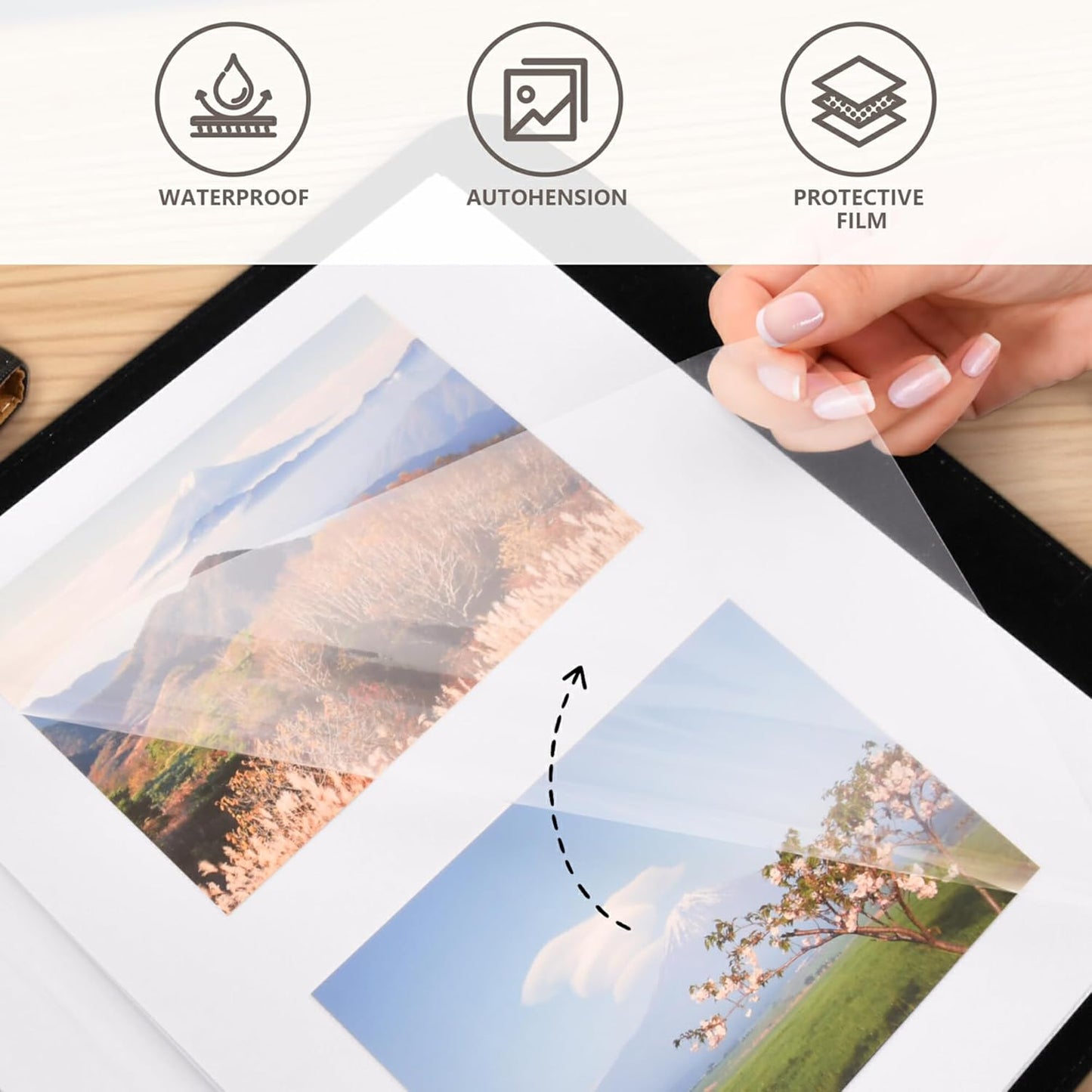 Fisyme Basketball Photo Album Self Adhesive DIY Scrapbook Album for 2x3 4x6 5x7 6x8 Pictures 20 Pages Memory Book for Family Wedding