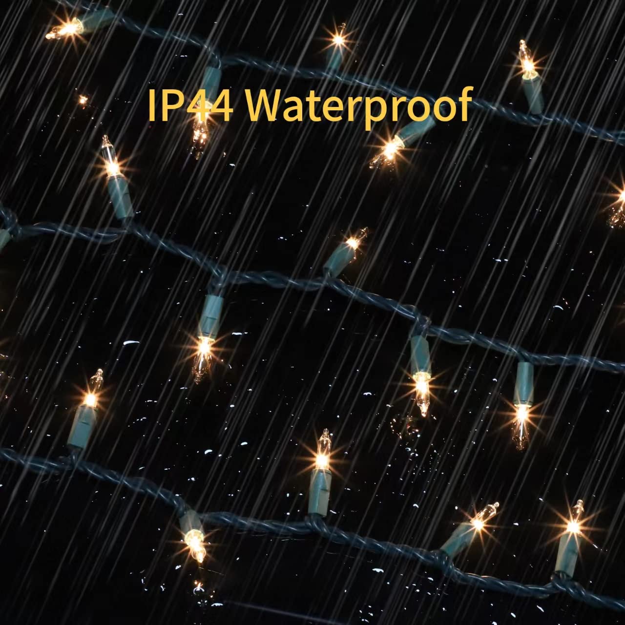 Glownova Green Wire Clear Incandescent Bulb 300 Mini String Lights For Indoor Christmas Tree Garland Birthday Wedding Party Festival Decoration
