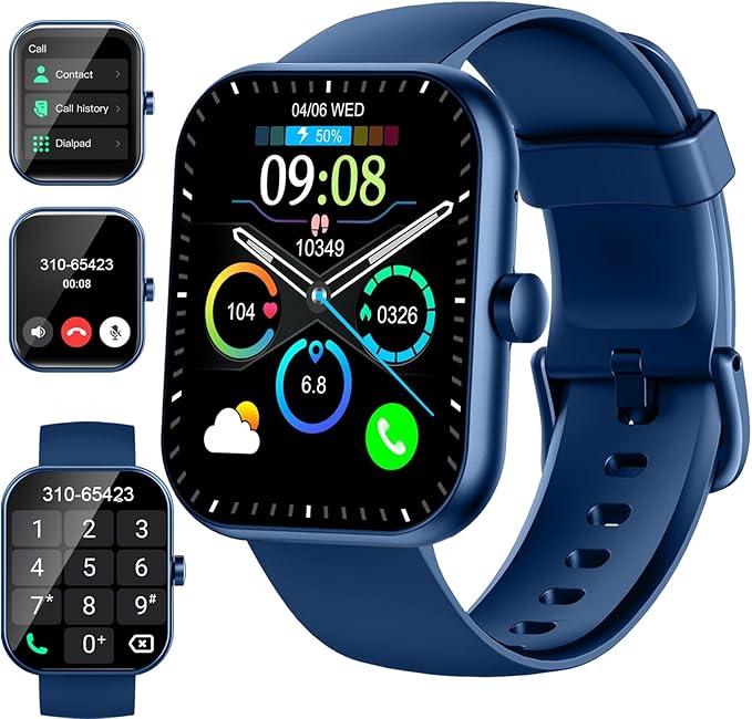 Smart Watch (Answer/Make Call), 1.96" HD Smartwatch for Women, 2025 Fitness Watch with 112+ Sport Mode/Pedometer/Calories/...