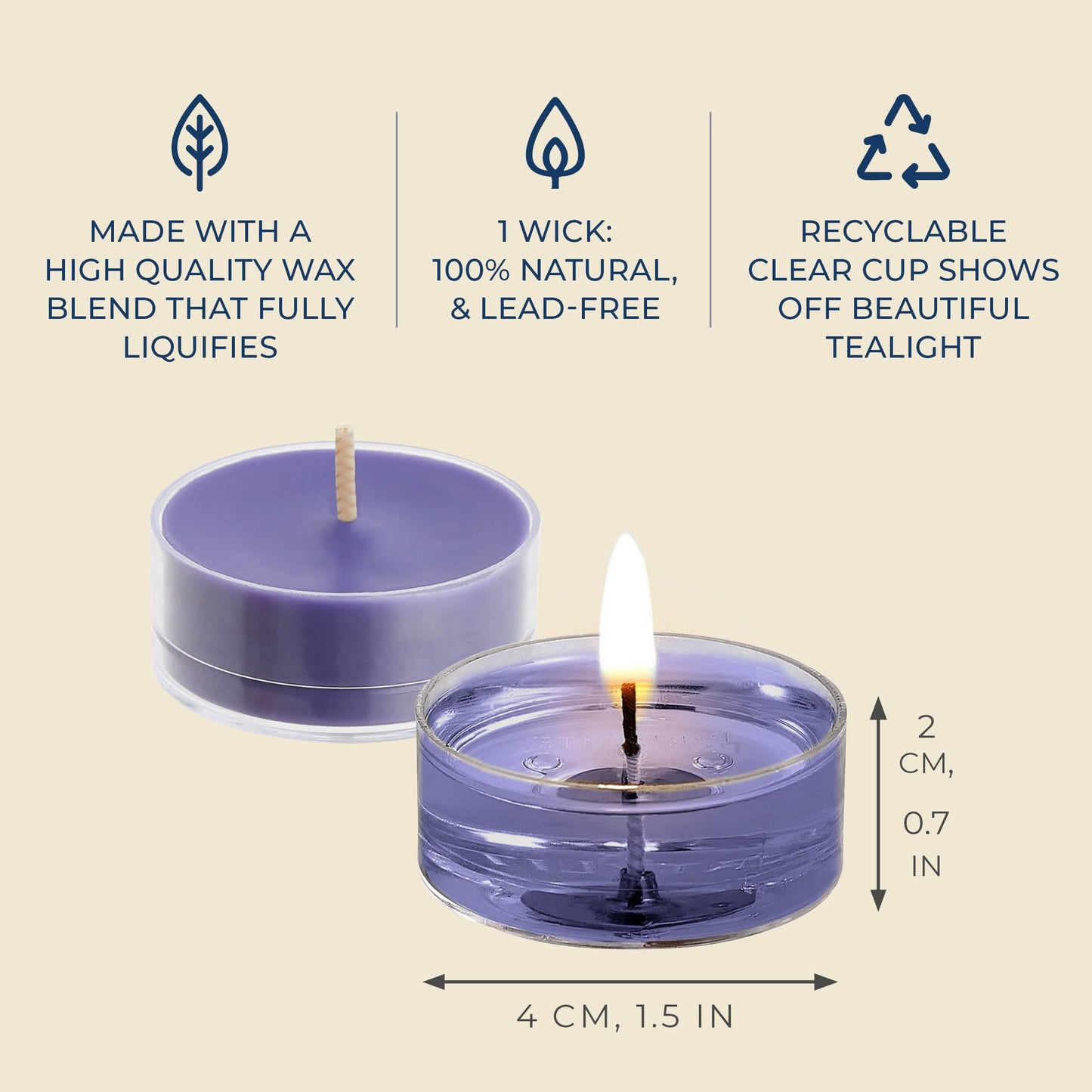 Partylite Tea Lights Candles  Lavender And Tonka Bean With Soft Musk Scent  Gift Set Of 12  Aromatherapy With Up To 4 To 6 Hours Burn Time  Ideal For Home Decor  Holiday Gifting & Celebration