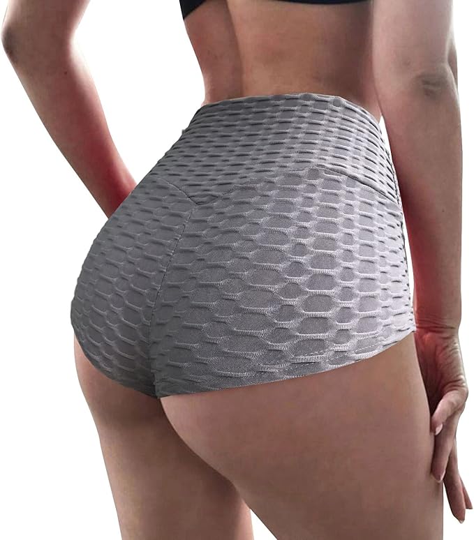 JEUROT Yoga Shorts for Women with Pockets High Waisted Tummy Control Athletic Shorts Spandex Compression Short Pants