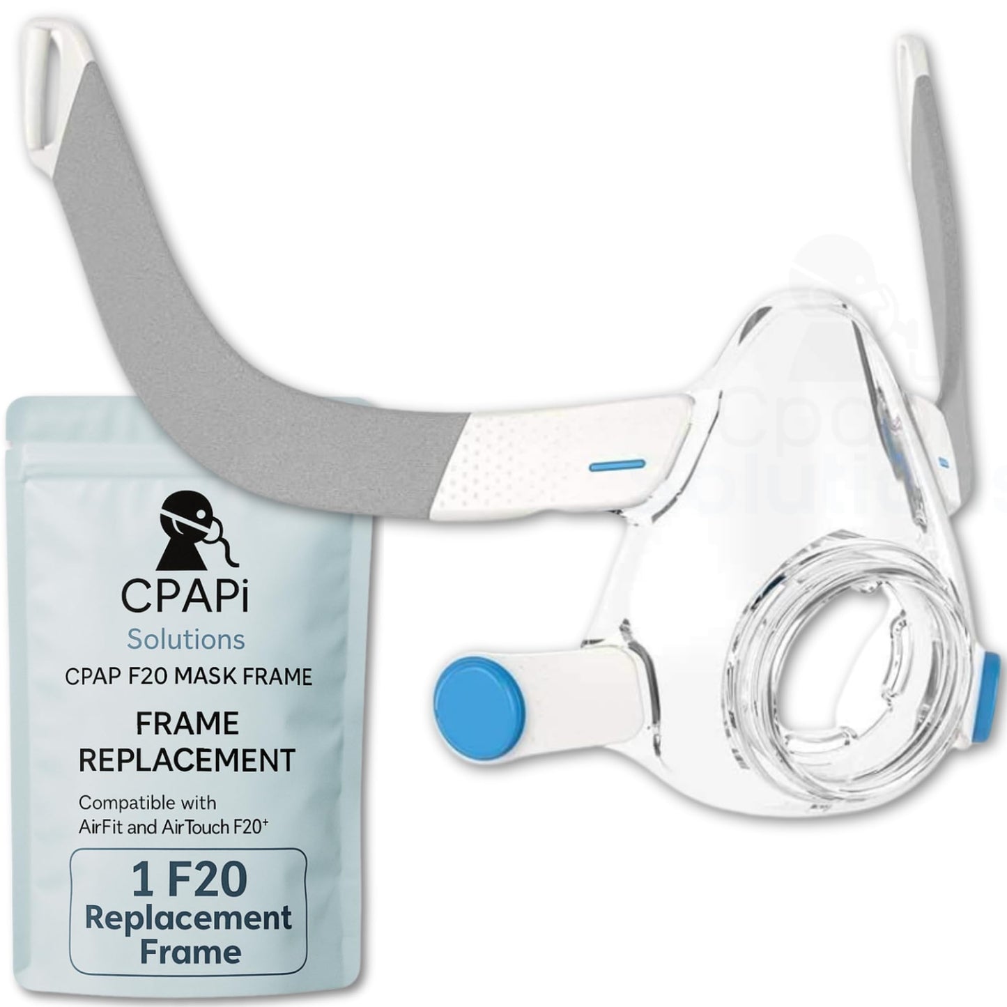 Cpapi Solutions F20 Frame Replacement for CPAP Mask – Standard One-Size Frame Only – Compatible with AirFit F20 and AirTouch F20 – Durable, Lightweight Design – No Headgear or Cushion Included